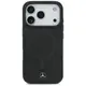 Etui Mercedes Plain Smooth Leather        MagSafe do iPhone 17 Pro czarny