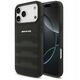 Case AMG Leather Debossed Lines Logo for  iPhone 17 Pro Max black