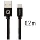 Swissten Textile Universal Quick Charge 3.1 USB-C Data and Charging Cable 20 cm