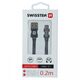 Swissten Textile Universal Quick Charge 3.1 USB-C Data and Charging Cable 20 cm
