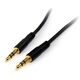 StarTech.com MU10MMS 3,5 mm Aux-Kabel (3m, schlank, St/St, Audiokabel, Kopfhorerkabel , 3,5mm Klinkenkabel) - Audiokabel - mini-phone stereo 3.5 mm mannlich zu mini-phone stereo 3.5 mm mannlich - 3 m - Schwarz - fur P/N: KITBXAVHDPEU, KITBXAVHDPNA, K