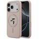 Etui Karl Lagerfeld Silicone Karl&Choupette Ring MagSafe do Apple iPhone 17 Pro różowy