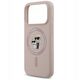 Etui Karl Lagerfeld Silicone Karl&Choupette Ring MagSafe do Apple iPhone 17 Pro różowy