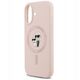 Etui Karl Lagerfeld Silicone Karl&Choupette Ring MagSafe do Apple iPhone 17 różowy