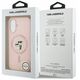 Etui Karl Lagerfeld Silicone Karl&Choupette Ring MagSafe do Apple iPhone 17 różowy