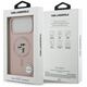 Etui Karl Lagerfeld Silicone Karl&Choupette Ring MagSafe do iPhone 17 Pro Max różowy