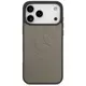 Etui Mercedes Leather Vintage Logo MagSafe do iPhone 17 Pro Max taupe