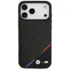 Case BMW M Carbon Tricolor Line MagSafe for iPhone 17 Pro Max black