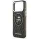 Etui Karl Lagerfeld IML Glitter Karl & Choupette Heads Logo MagSafe do iPhone 17 Pro Max czarny