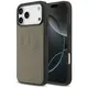 Etui Mercedes Leather Vintage Logo MagSafe do iPhone 17 Pro Max taupe