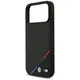 Case BMW M Carbon Tricolor Line MagSafe for iPhone 17 Pro Max black
