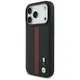 Etui BMW M Perforated Stripe Logo MagSafe do iPhone 17 Pro czerwony