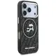 Etui Karl Lagerfeld IML Glitter Karl & Choupette Heads Logo MagSafe do iPhone 17 Pro czarny