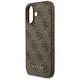 Guess 4G Classic Case for iPhone 17 Brown