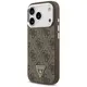 Etui Guess 4G Triangle Logo MagSafe do iPhone 17 Pro brązowy srebrny