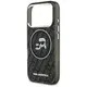 Etui Karl Lagerfeld IML Glitter Karl & Choupette Heads Logo MagSafe do iPhone 17 Pro czarny