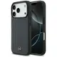 Etui Mercedes Leather Laurel Leaves Stripes MagSafe do iPhone 17 Pro niebieski