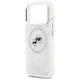 Case Karl Lagerfeld IML Glitter Karl & Choupette Heads Logo MagSafe for iPhone 17 Pro gray