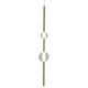 Zwis do sypialni molekuły Vaku LP-719/2P GD Light Prestige podwójna złota