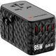 Verbatim Adapter podróżny Verbatim Charge 'n' Travel GaN III globalny 4xUSB-C PD 3.0 QC 4+ 70W, 1xUSB-A QC 4+ 60W
