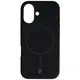 Silikonowe etui z pierścieniem magnetycznym Bizon Soft Case do Apple iPhone 16 czarne