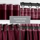 AmeliaHome Zasłona VELVET styl klasyczny na taśmie 140x270 czerwona