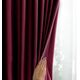 AmeliaHome Zasłona VELVET styl klasyczny na taśmie 140x270 czerwona