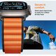 Pasek Spigen WBF1 Band do Apple Watch 6/7/8/9/10/SE/Ultra 1/2 44/45/46/49mm Black/orange