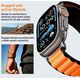 Pasek Spigen WBF1 Band do Apple Watch 6/7/8/9/10/SE/Ultra 1/2 44/45/46/49mm Black/orange