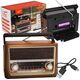 Radio przenośne LTC ELMA RETRO Bluetooth USB latarka