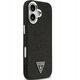 Etui Guess Glitter Triangle Logo MagSafe do iPhone 17 - czarne