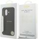 Etui Guess Grained Ring MagSafe do iPhone 17 - czarne