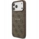 Etui Guess 4G Ring Classic Logo MagSafe do iPhone 17 Pro Max, brązowe