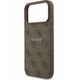 Etui Guess 4G Ring Classic Logo MagSafe do iPhone 17 Pro Max, brązowe