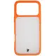 Etui Bizon Case Angelo do Apple iPhone 17 Pro Max półprzezroczyste z pomarańczową ramką