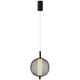 PUMA lampa wisząca 20cm czarny 10W LED 3000K klosz biały