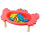 Zestaw Do Łowienia Rybek Stolik Krab 10 Rybek Wędka Sitko Różowy LEAN Toys
