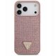 Etui Guess Rhinestone Triangle Logo do iPhone 17 Pro Max różowy