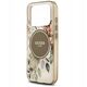 Etui Guess IML Flower & Tonal Circle MagSafe do iPhone 17 Pro brązowy