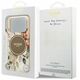 Etui Guess IML Flower & Tonal Circle MagSafe do iPhone 17 Pro brązowy