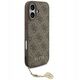 Etui Guess 4G Charms Collection MagSafe do iPhone 17 brązowy