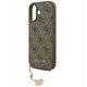 Etui Guess 4G Charms Collection MagSafe do iPhone 17 brązowy