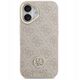 Etui Guess 4G Strass Logo MagSafe do iPhone 17 różowy