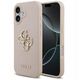 Etui Guess Grained Big 4G & Classic Logo do iPhone 17 różowy