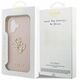 Etui Guess Grained Big 4G & Classic Logo do iPhone 17 różowy