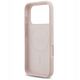 Etui Guess Silicone Script Metal Logo MagSafe do iPhone 17 Pro różowy