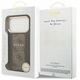 Etui Guess 4G Stripe MagSafe do iPhone 17 Pro brązowy