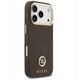 Etui Guess Grained Strass Logo MagSafe do iPhone 17 Pro brązowy