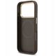 Etui Guess Grained Strass Logo MagSafe do iPhone 17 Pro brązowy