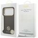 Etui Guess Grained Strass Logo MagSafe do iPhone 17 Pro brązowy